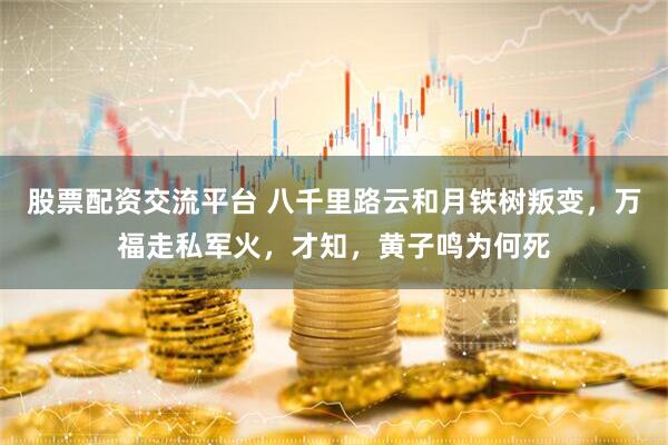股票配资交流平台 八千里路云和月铁树叛变，万福走私军火，才知，黄子鸣为何死